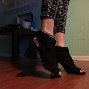 Black Open Toed Heels
